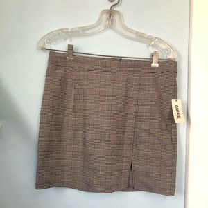 houndstooth mini-skirt